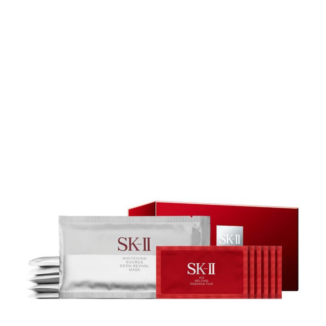 SK-II唯白晶焕双重祛斑面膜组合